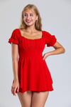 Premium Drapeli Şortlu Ekstra Mini Elbise