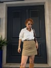 Premium Kemerli Kadife Mini Etek