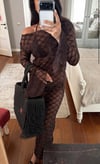 Premium Kolları Fırfırlı Uzun Beac Wear Elbise