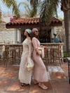 Premium Kolları Fırfırlı Uzun Beac Wear Elbise