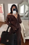Premium Kolları Fırfırlı Uzun Beac Wear Elbise