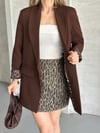 Premium Leopar Astarlı Blazer Ceket