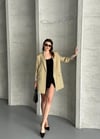 Premium Leopar Astarlı Blazer Ceket