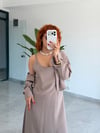 Premium Modal gömlek -Askılı Elbise 2'li Takım