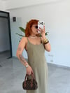 Premium Modal gömlek -Askılı Elbise 2'li Takım