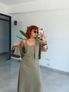 Premium Modal gömlek -Askılı Elbise 2'li Takım