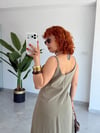 Premium Modal gömlek -Askılı Elbise 2'li Takım