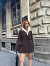 Premium Pamuklu Parlak Taş Baskılı Blazer Ceket