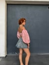 Premium Süper Mini Kot Denim Pileli Etek