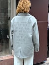 Premium Taş Baskılı Astarlı Yırtmaçlı Parlak Pamuklu Blazer Ceket