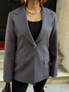 Premium Taş Baskılı Parlak Blazer Ceket DRYY