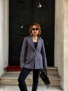 Premium Taş Baskılı Parlak Blazer Ceket DRYY