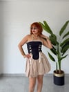 Premium Trend Denim Korse-Mini Baolon Etek 2'li Takım