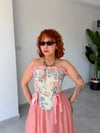 Premium Trend Desenli Etnik Korse Bluz