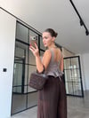 Premium  Trend Ekoseli Korse Bluz