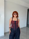 Premium Trend Etnik Desenli Agraflı Askılı  Korse