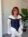 Premium Trend Helen Denim Askılı Korse