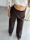 Premium Trend Modal Şallı Pul Detaylı Bol Paça Pantolon