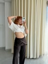 Premium Trend Modal Şallı Pul Detaylı Bol Paça Pantolon