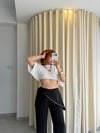 Premium Trend Modal Şallı Pul Detaylı Bol Paça Pantolon