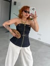 Premium Trend Tasarım Denim Korse