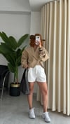 Premium Trend Tasarım Yarasa Kol  Bomber Mevsimlik Ceket