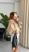 Premium Trend Tasarım Yarasa Kol  Bomber Mevsimlik Ceket