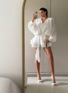 Premium Trend Vatkalı Dökümlü Fırfırlı Şortlu Romantik Mini Elbise
