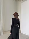 Premium Trend Vatkalı Drapeli Bodysüit