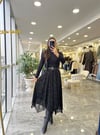 Premium Trend Viral Kadife Kabartmalı Asimetrik Şifon Uzun Etek