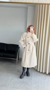 Su Geçirmez Kuşaklı Oversize Trençkot
