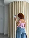 Trend Göğüs Kaplı Pötikare Askılı Büstiyer