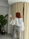 Zebra Desenli Jean Pantolon