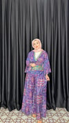 MOR HİNT İPEĞİ TAKIM