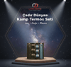 Çadır Dünyası 600 ml Profesyonel Kamp Termos Seti - Vakumlu Çift Katmanlı Çelik + 3 Adet Bardaklı Hediye Kutulu