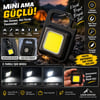 ÇADIR DÜNYASI COB RECHARGEABLE MİNİ LED FENER