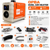Çadır Dünyası Diesel Air Heater OPBA5000 - 5.0 KW - 12V/24V/220V Uyumlu