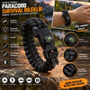 ÇADIR DÜNYASI PARACORD SURVIVAL OUTDOOR BİLEKLİK Dahili pusulalı