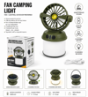 FAN + CAMPING LIGHT