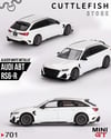 1/64 AUDİ ABT RS6-R GLACİER WHİTE METALLİC BLİSTER PACKAGİNG DİECAST SCALE MODEL CAR
