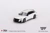 1/64 AUDİ ABT RS6-R GLACİER WHİTE METALLİC BLİSTER PACKAGİNG DİECAST SCALE MODEL CAR