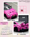 1/64 Nissan LBWK GT35RR Pink Diecast Scale Model Car