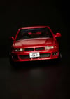 BLISS 1:64 Mitsubishi Galant VR-4 Metallic Red