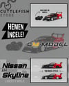 CM Model Nissan Skyline ER34 LB-Super Silhouette Works GT (r34) Advan