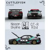 COOL ART 1:64 Nissan Skyline GT-R R34 HKS Livery Open Cover Version