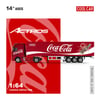 Cool Car 1:64 Mercedes Benz Actros Container Truck Coca Cola Livery