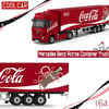 Cool Car 1:64 Mercedes Benz Actros Container Truck Coca Cola Livery