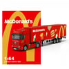Cool Car 1:64 Mercedes Benz Actros Contrainer Truck McDonald's livery