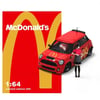 COOL CAR 1/64 Mini Cooper with McDonald's Livery (with figure)