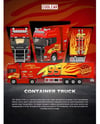 Cool Car 1/64 Scania Container Truck Lightning McQueen Livery